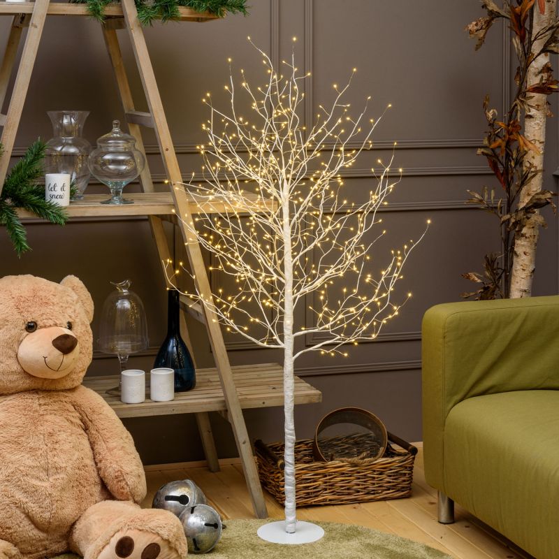 Albero Di Natale LED 210cm Con 2700 Luci Calde - Faggio Dorato Per Interni Ed Esterni IP44 - Foto 3