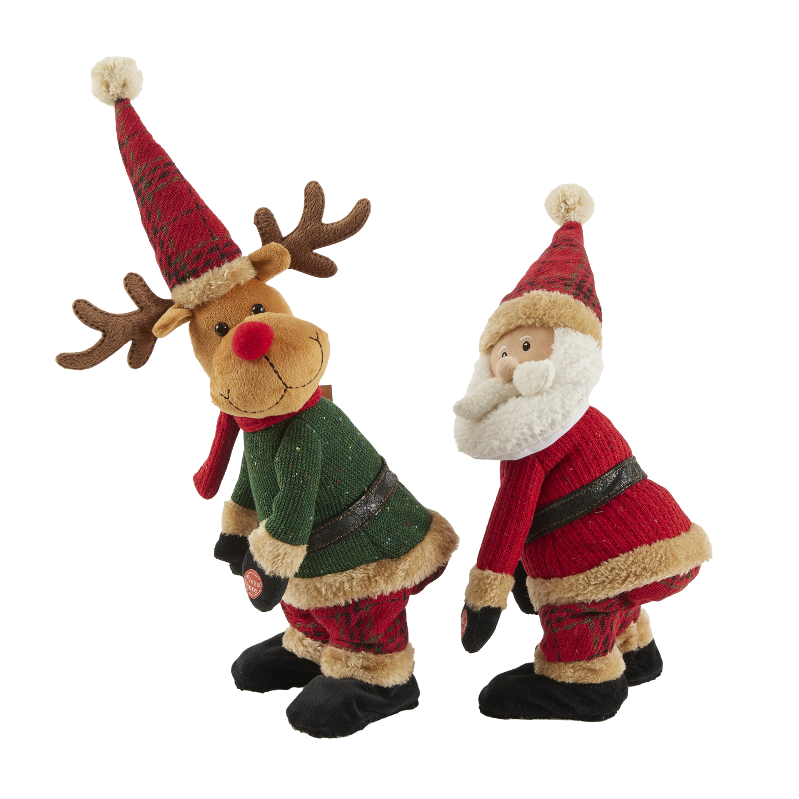 Toyvian Babbo Natale Elettrico Twerking – Giocattolo Danzante Con Movimento Anca E Canto – Decorazione Natalizia Divertente