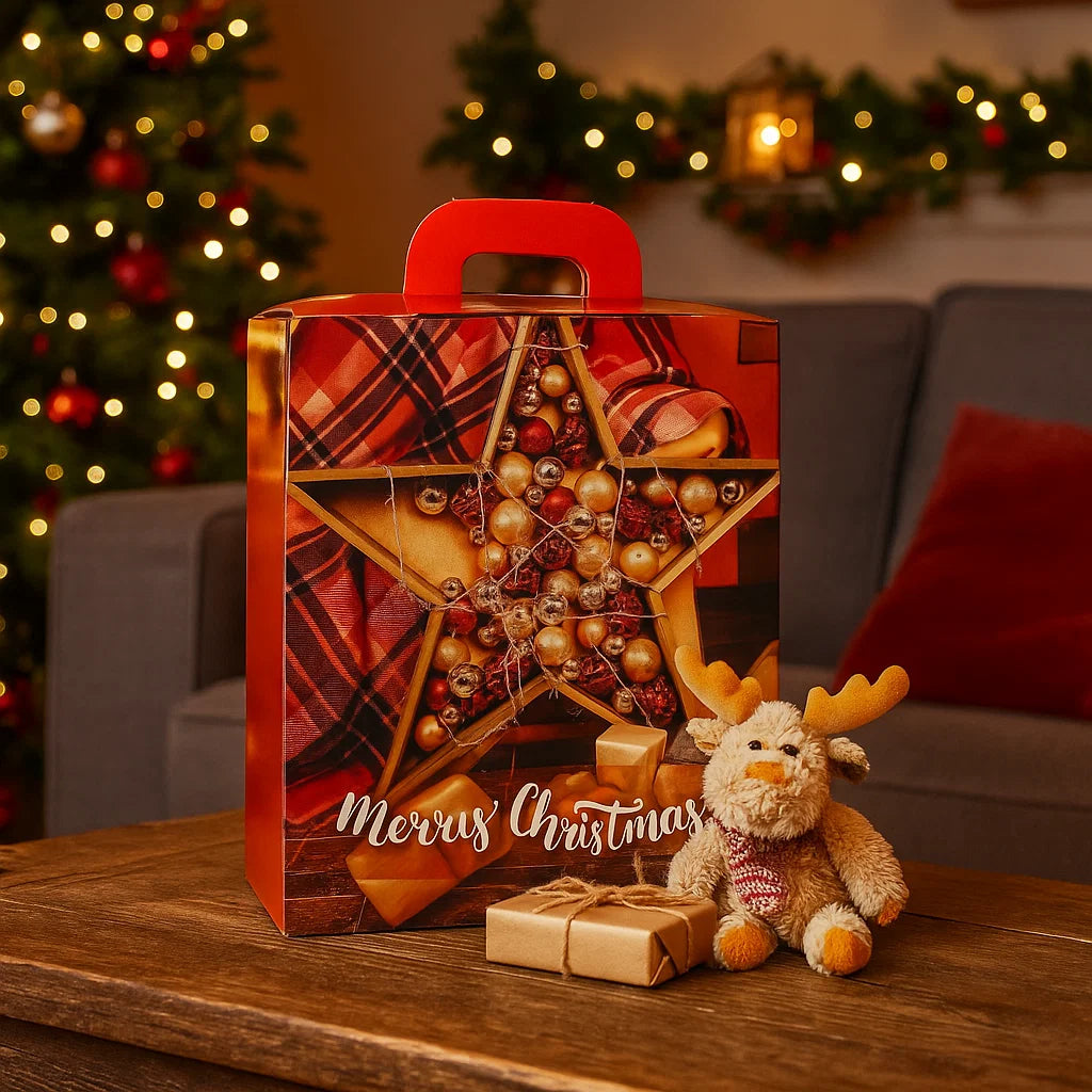 Boîte De Conservation Pour Panettone – H. 27,5 Cm – Plastique – Avec étoile Décorative Noël – Protège Et Décore Pour Les Fêtes - 3