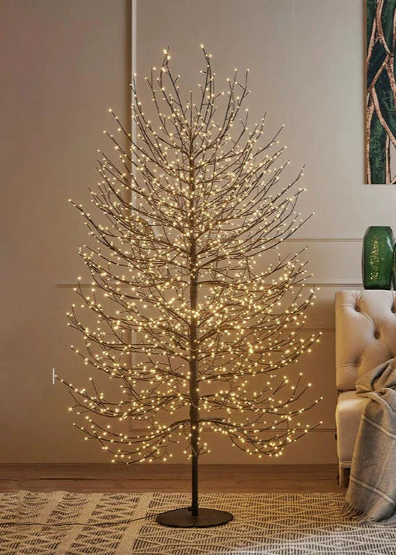 Albero luminoso Faggio con rami a microled luce calda da interno ed  esterno / 180 cm / Nero