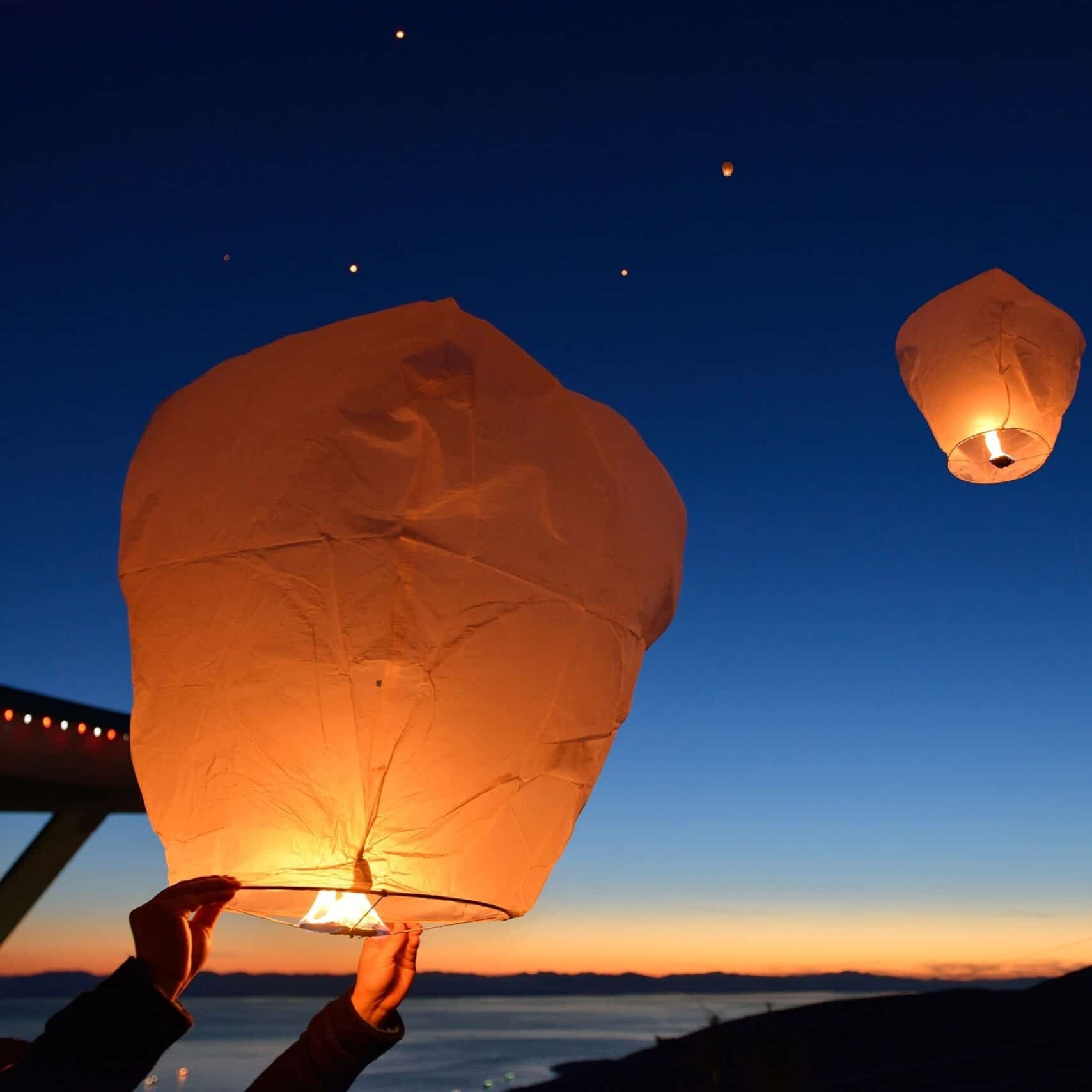Mini Mongolfiera Cinese Sky Lantern - Per Feste E Matrimoni, Volo Fino A 2000m - Foto 5