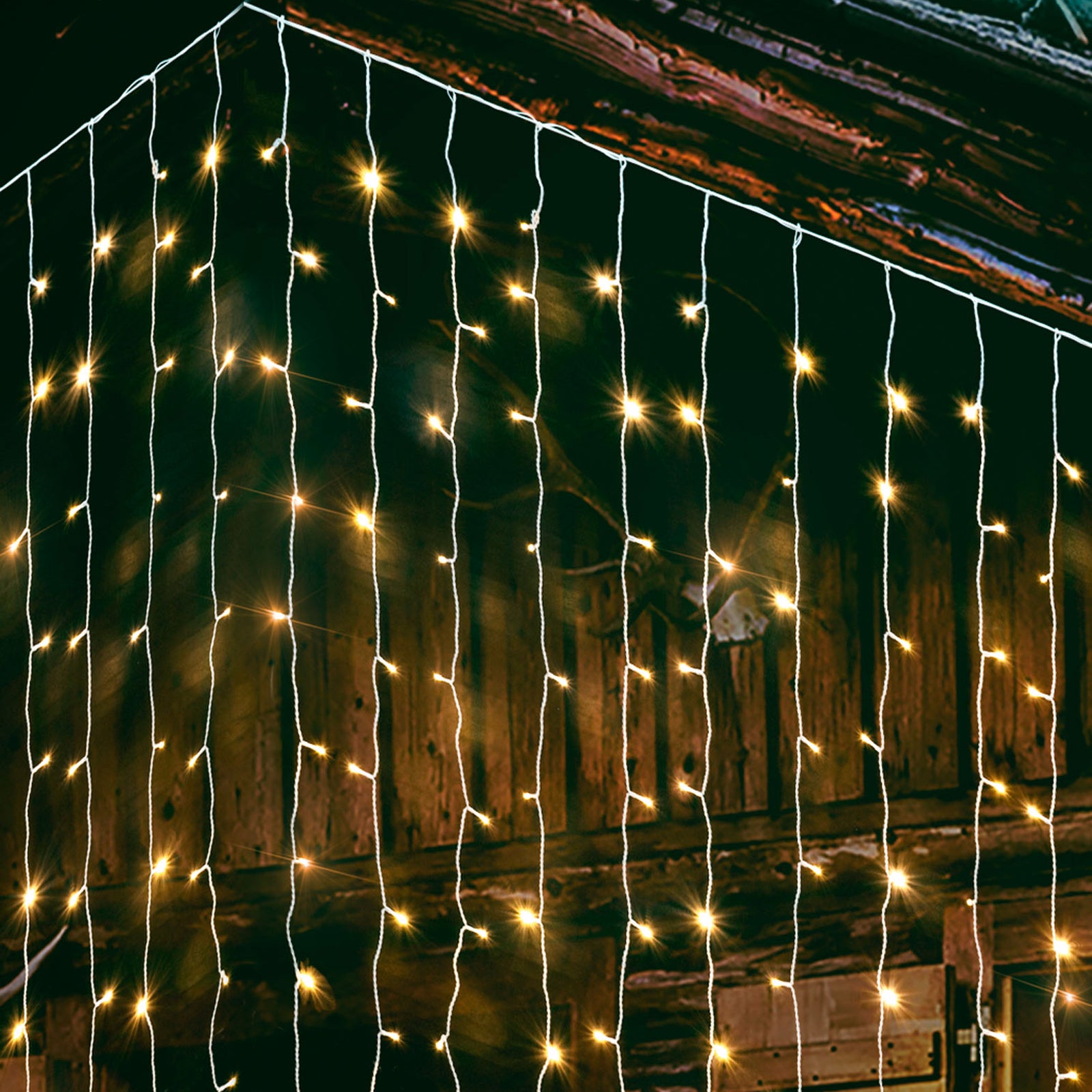 Tenda luminosa con led luci di Natale cascata da esterno ed interno