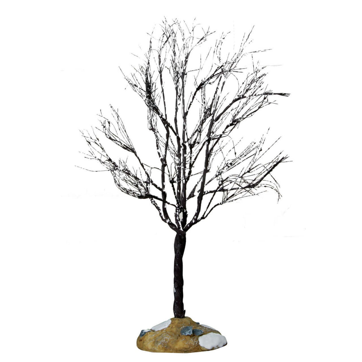 Albero Yellowwood medio, accessorio per villaggio di Natale in Poliestere