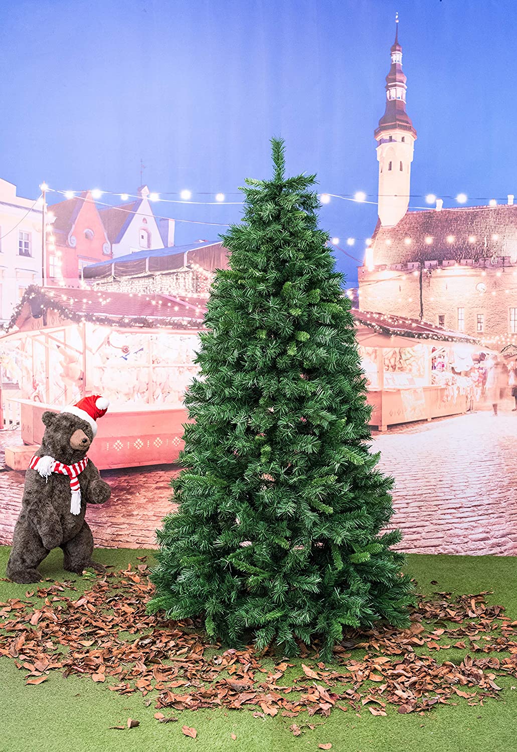 Albero di Natale innevato slim Royal 240 cm