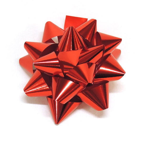 Coccarda Fiocco metallizzato decorazione natalizia per regali 7 mm CF –