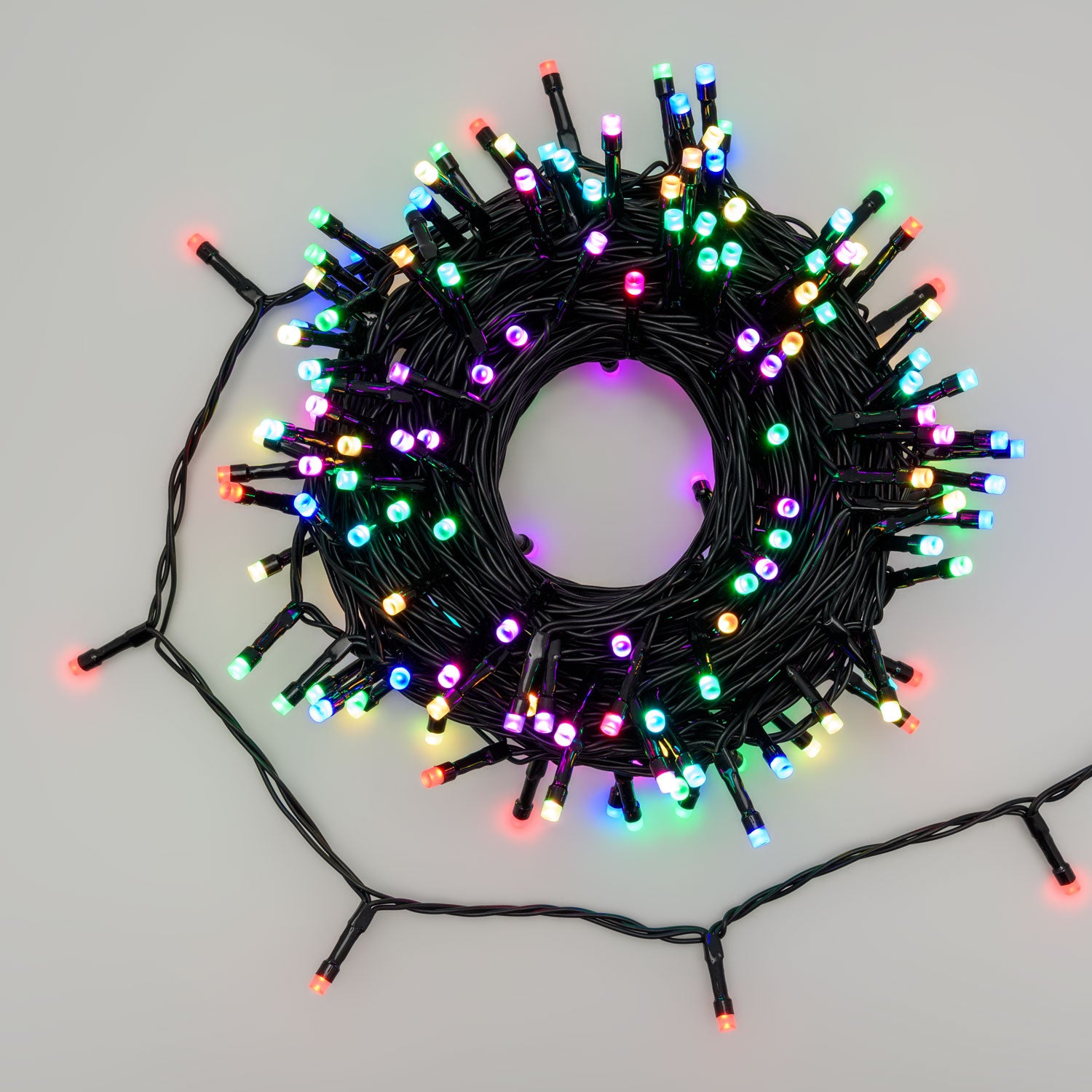 Catena luci led multicolor per esterno decorazione natalizie 20 m –