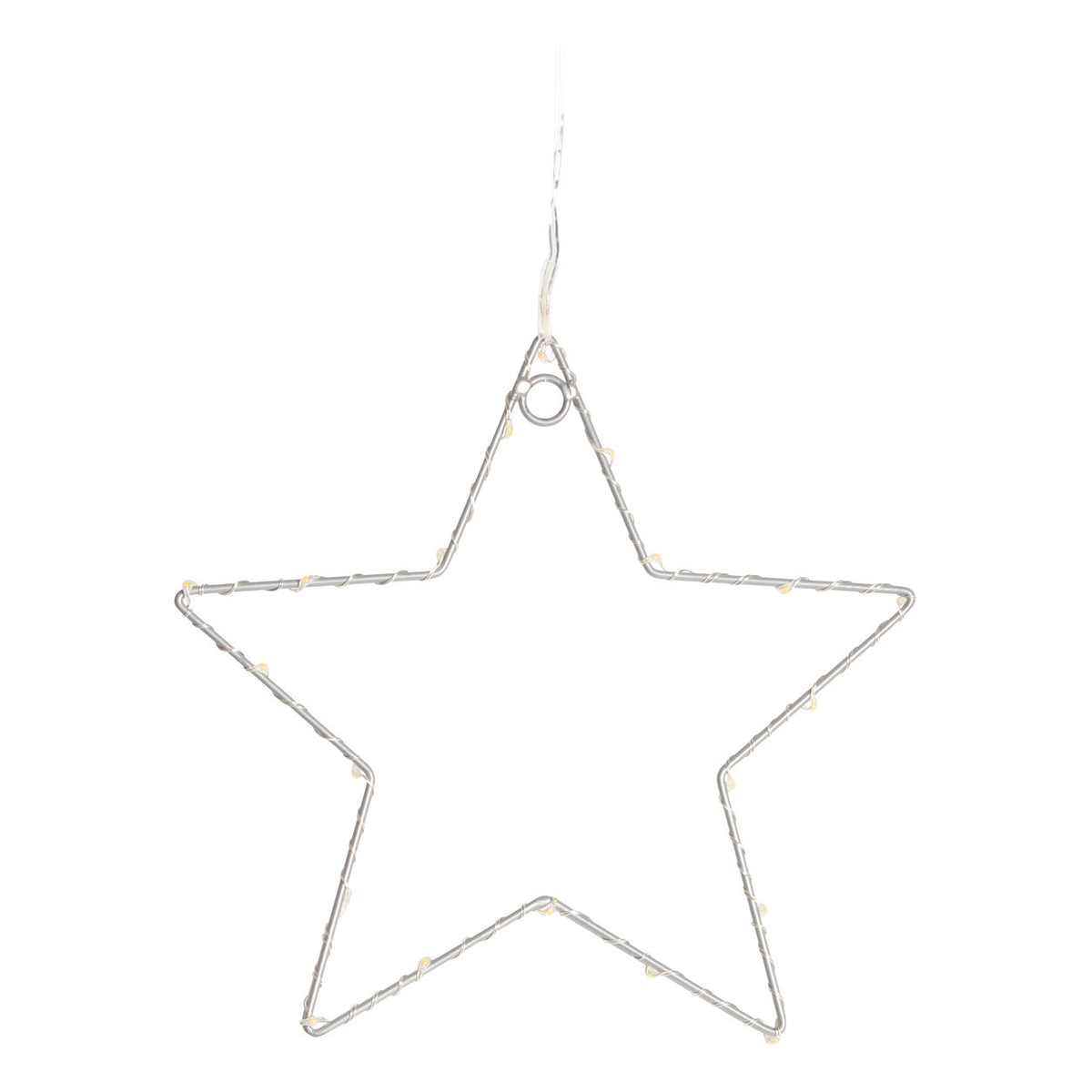 Stella luminosa in metallo con micro led decorazione natalizia da este