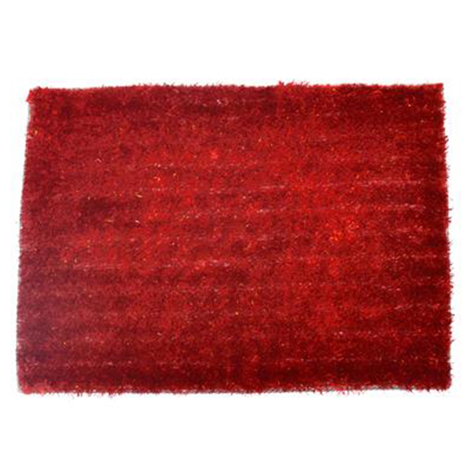 Tappeto natalizio fuori porta rosso a pelo lungo 50 x 70 cm –